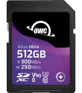 OWC 512GB Atlas Ultra SDXC UHS-II V90 Memory Card