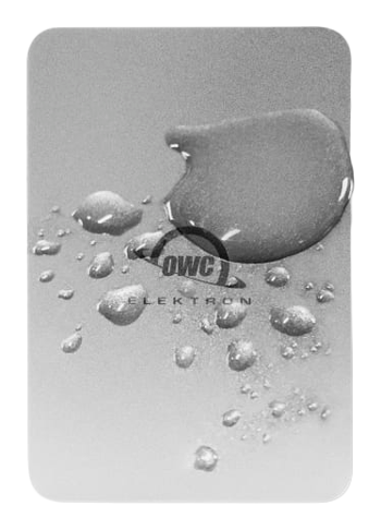 OWC Envoy Pro Elektron with water spill