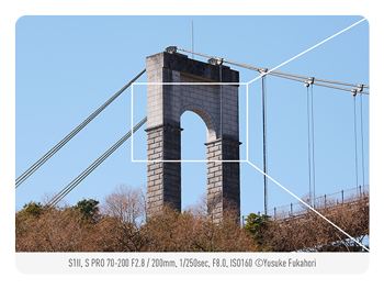 sample image of a bridge showing how the zoom features work on the Panasonic LUMIX S1II