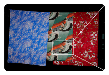example of a high res photo of fabrics taken with the Panasonic LUMIX S1II