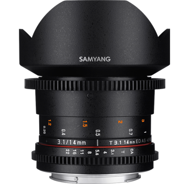 Samyang 14mm T3.1 VDSLR ED AS IF UMC II Lens