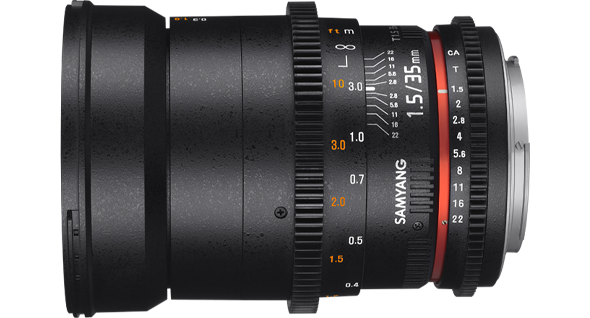 Samyang 35mm T1.5 VDSLR AS UMC II Lens