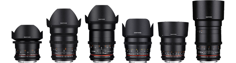 Samyang VDSLR II 6 Canon EF Mount Lens Kit
