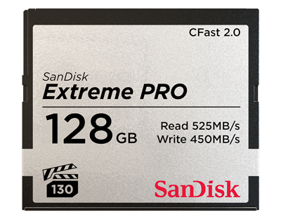 SanDisk 128GB Extreme Pro CFast 2.0 Card