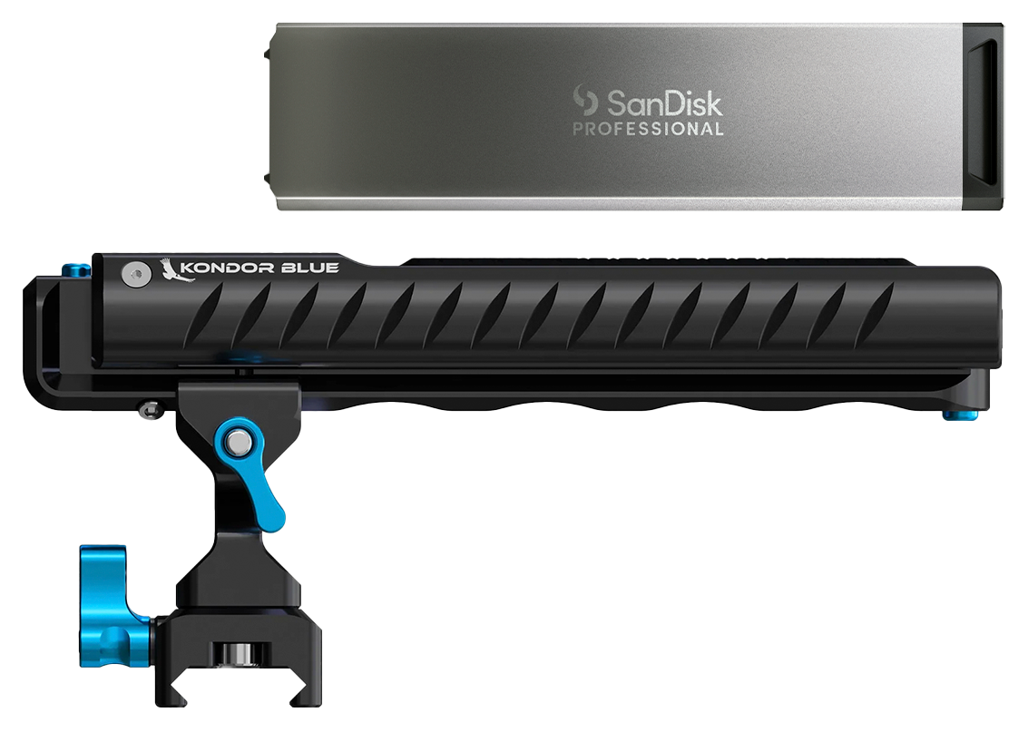 SanDisk Professional 4TB PRO-BLADE SSD Mag with Kondor Blue Handle