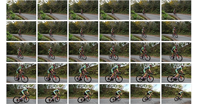 Sony a1 sample images continuous 30fps of road cyclists riding along californian street