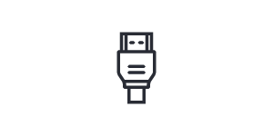 graphical outline of HDMI cable connector