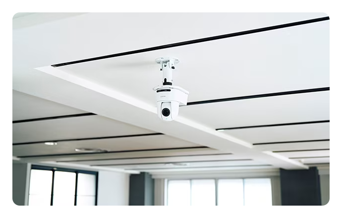 sony ptz camera srga40 attched to the ceiling