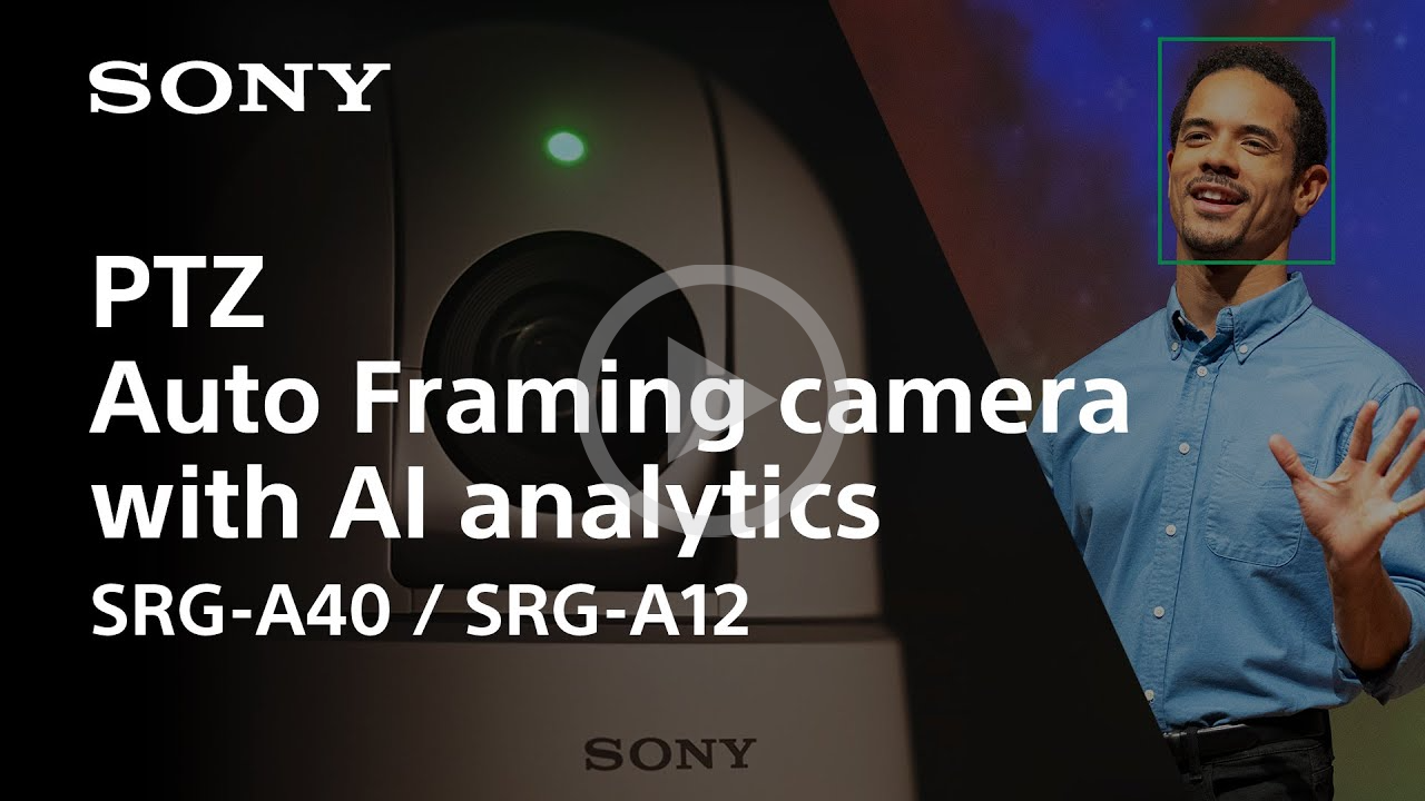 video thumbnail showing ai tracking on the sony ptz camera srga40