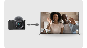 Sony ZV-e10 connected to a Sony Bravia TV