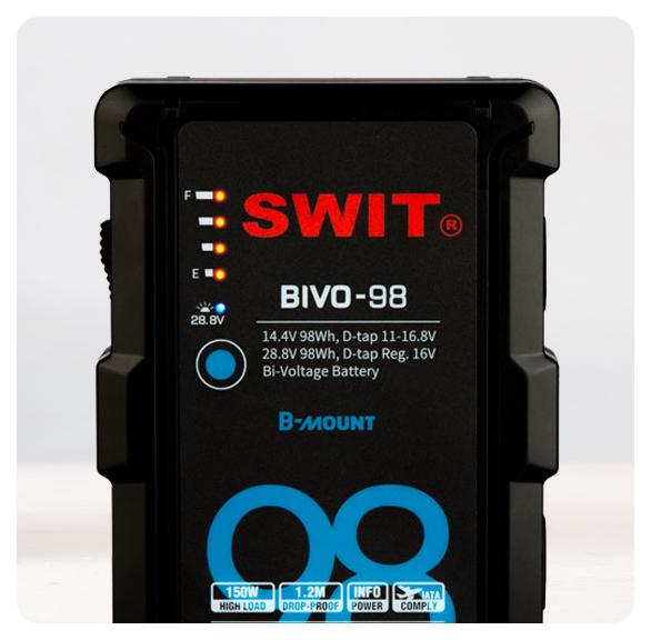 SWIT BIVO-98 Bi-voltage B-mount Battery Pack