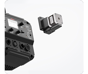 image of swit COB LED light with optional e motor module floating