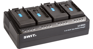 swit LC-D421E 4-Channel Multi-Type DV Charger