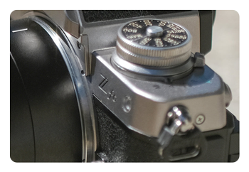 close up photo of a camera takeen with the AF 56mm F1.8 APS-C camera lens