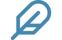 light blue feather icon