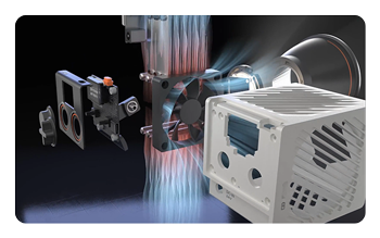 breakdown of the molus g60 showing the dynavort cooling system