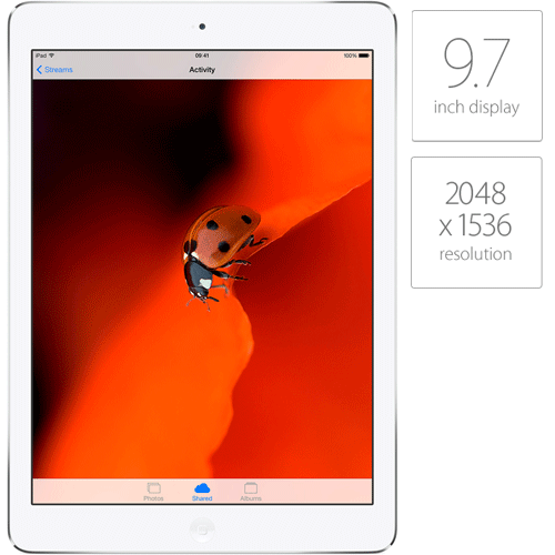 iPad Air 16GB MD794ZP/A Apple iPad Air 1st Gen. 16GB, Wi-Fi + Cellular (Unlocked), 9.7in