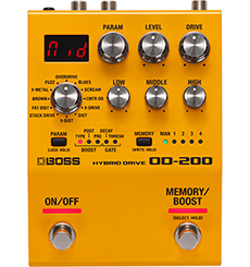 Boss OD-200 Hybrid Drive Overdrive Distortion