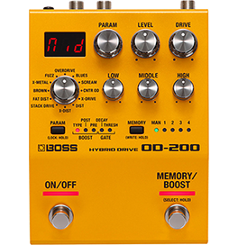 Boss OD-200 Hybrid Drive Overdrive Distortion
