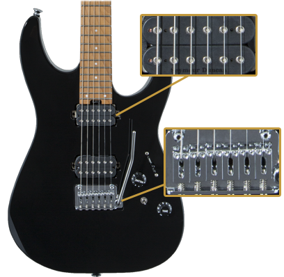 Charvel PRO-MOD DK24 HH 2PT CM Gloss Black
