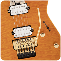 MAHOGANY DINKY BODY WITH QUILT MAPLE TOP