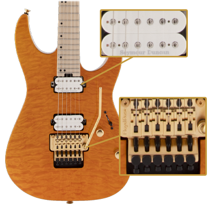 Charvel Pro-Mod DK24 HH FR M Mahogany with Quilt Maple