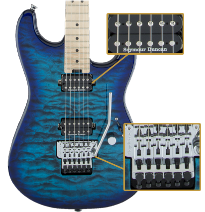 Charvel Pro-Mod San Dimas Style 1 HH FR M QM Chlorine Burst