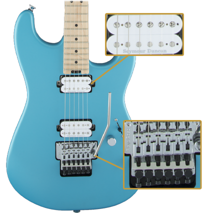 Charvel Pro-Mod San Dimas Style 1 HH FR M Matte Blue Frost