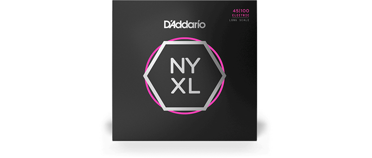 D'Addario NYXL45100 Nickel Wound Bass Guitar Strings, Regular Light, 45-100, Long Scale