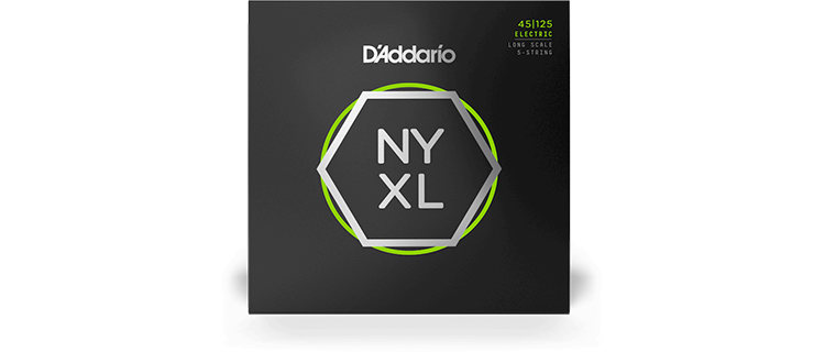 D'Addario NYXL45125 Nickel Wound Bass Guitar Strings, Regular Light, 45-125