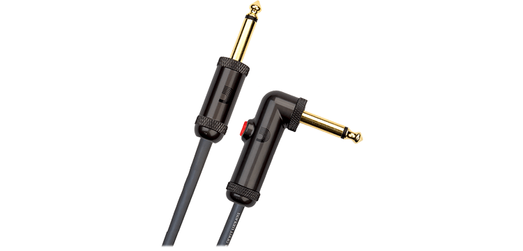 D'Addario - Straight to Right-Angle with Latching Switch