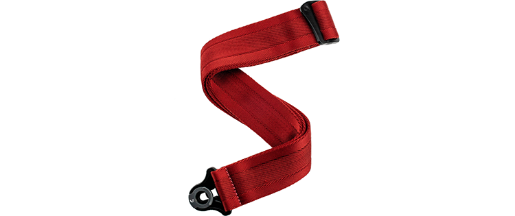 D'Addario Auto Lock Guitar Strap Blood Red