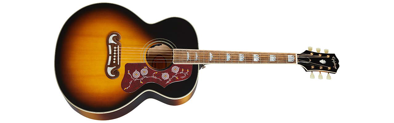 Epiphone J-200 Aged Vintage Sunburst Glosss