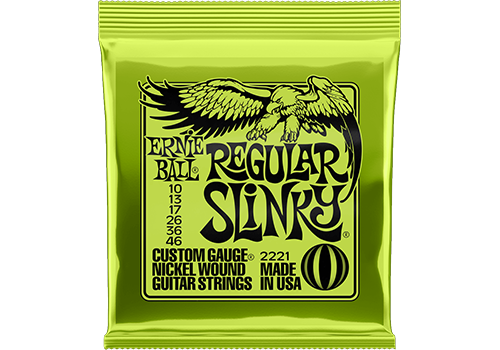 REGULAR SLINKY NICKEL WOUND ELECTRIC GUITAR STRINGS 10-46 GAUGE