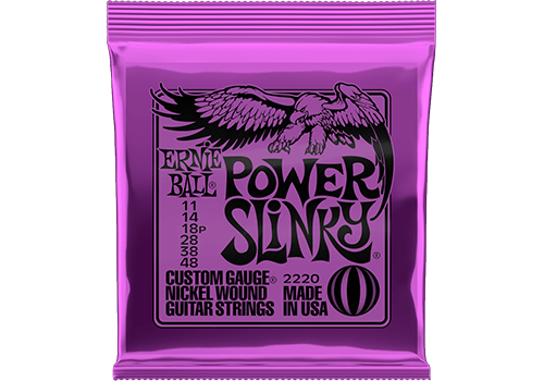 POWER SLINKY NICKEL WOUND ELECTRIC GUITAR STRINGS 11-48 GAUGE