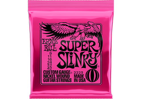 SUPER SLINKY NICKEL WOUND ELECTRIC GUITAR STRINGS - 9-42 GAUGE