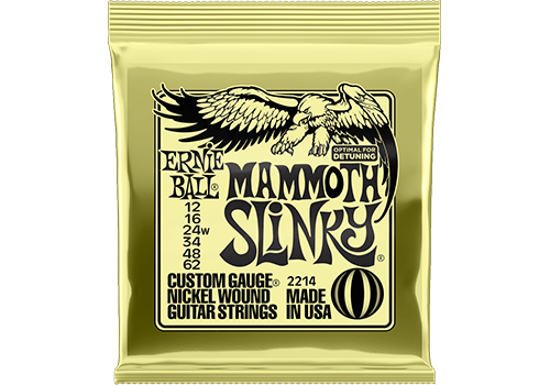MAMMOTH SLINKY NICKEL WOUND ELECTRIC GUITAR STRINGS 12-62 GAUGE