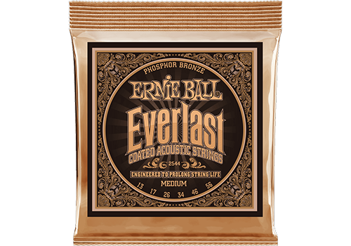 Everlast Medium Coated Phosphor Bronze Acoustic Guitar Strings (13-56)