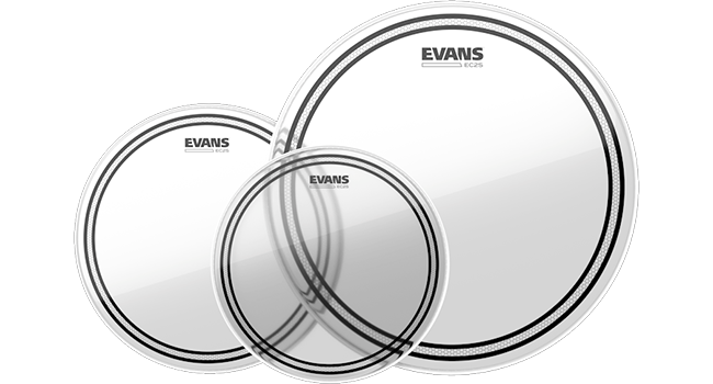 Evans EC2 Clear Standard Tom Pack 12, 13, 16