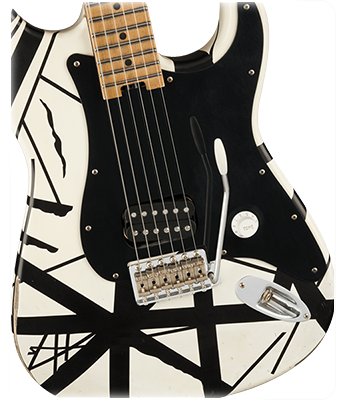 EVH - Striped Series '78 Eruption (White with Black Stripes Relic)