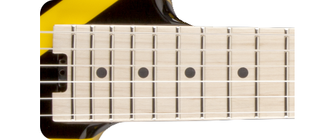 EVH Striped Series Black with Yellow Stripes