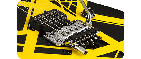 EVH Striped Series Black with Yellow Stripes