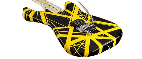 EVH Striped Series Black with Yellow Stripes