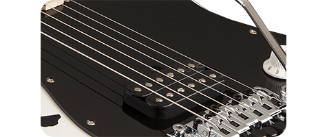 EVH Striped Series White with Black Stripes