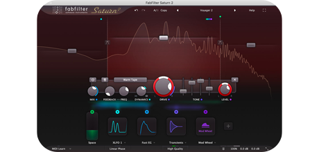 FabFilter Saturn 2 Saturation Software Plug-In