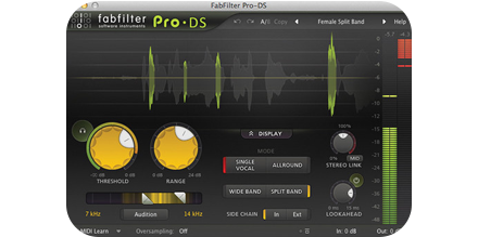 FabFilter Pro-DS De-Esser Software