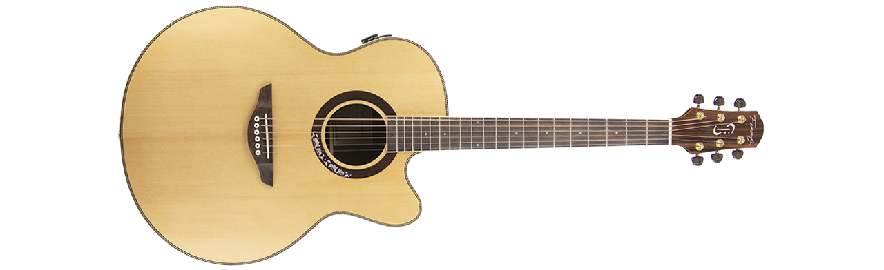 Fairclough Clarach Concert Cutaway Acoustic Guitar