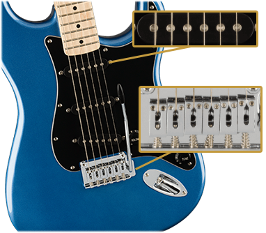 Squier Affinity Stratocaster, Maple Fingerboard, Black Pickguard, Lake Placid Blue