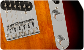 Squier Affinity Telecaster, Maple Fingerboard, Black Pickguard, 3-Color Sunburst