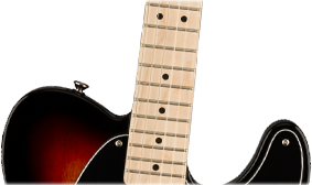 Squier Affinity Telecaster, Maple Fingerboard, Black Pickguard, 3-Color Sunburst